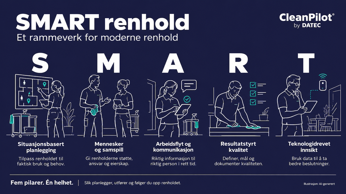 SMART renhold - Fem pilarer for moderne renhold-LOW