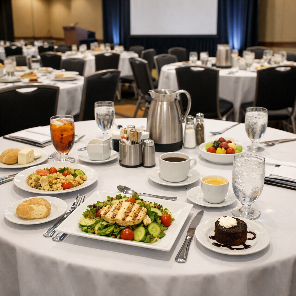 lunch at a conference seated with no people-1 lunch at a conference seated with no people-1